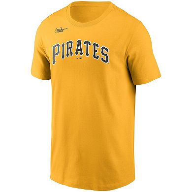 Men's Nike Dave Parker Gold Pittsburgh Pirates Name & Number T-Shirt