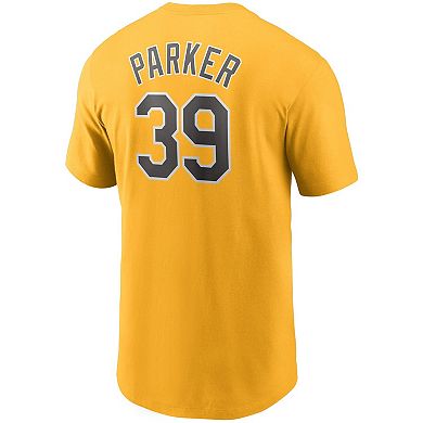 Men's Nike Dave Parker Gold Pittsburgh Pirates Name & Number T-Shirt