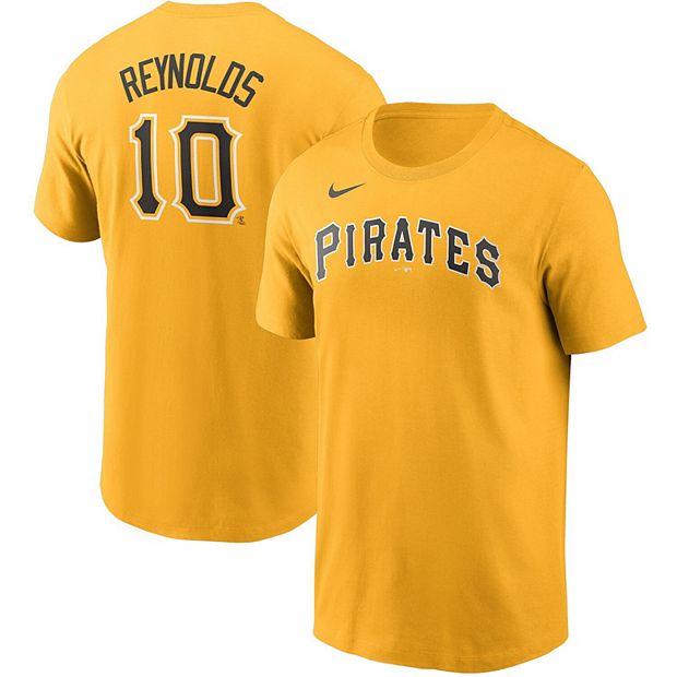 Men's Nike Bryan Reynolds Gold Pittsburgh Pirates Name & Number T-Shirt