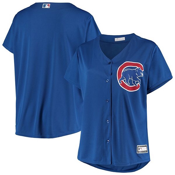 Youth Royal Chicago Cubs Full-Button Replica Jersey 