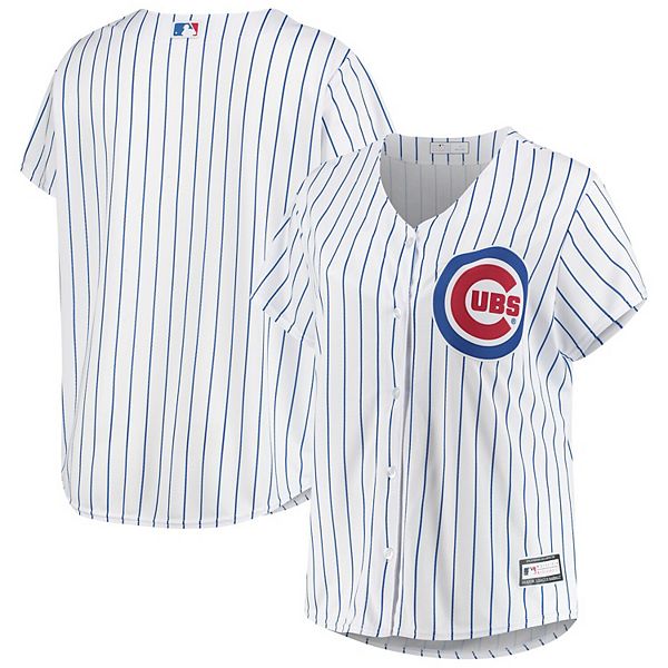 Women's White Chicago Cubs Plus Size Sanitized Replica Team