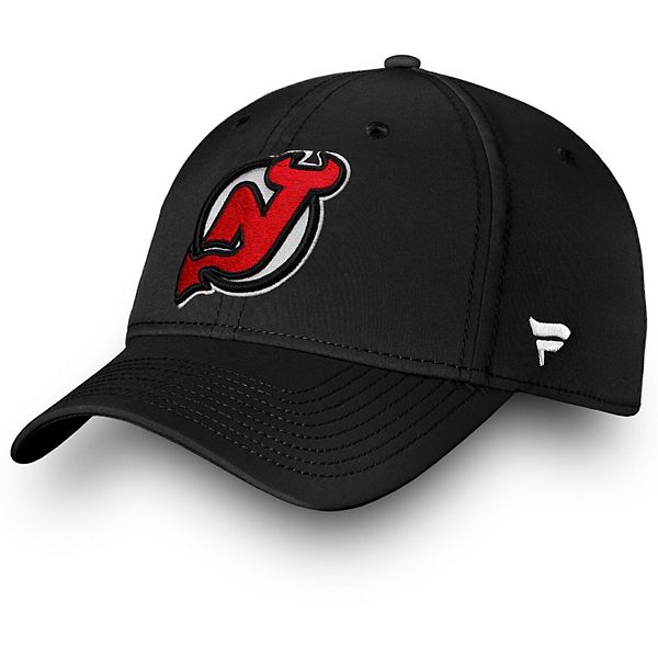 Men's Fanatics Branded Black New Jersey Devils Core Primary Logo Flex Hat