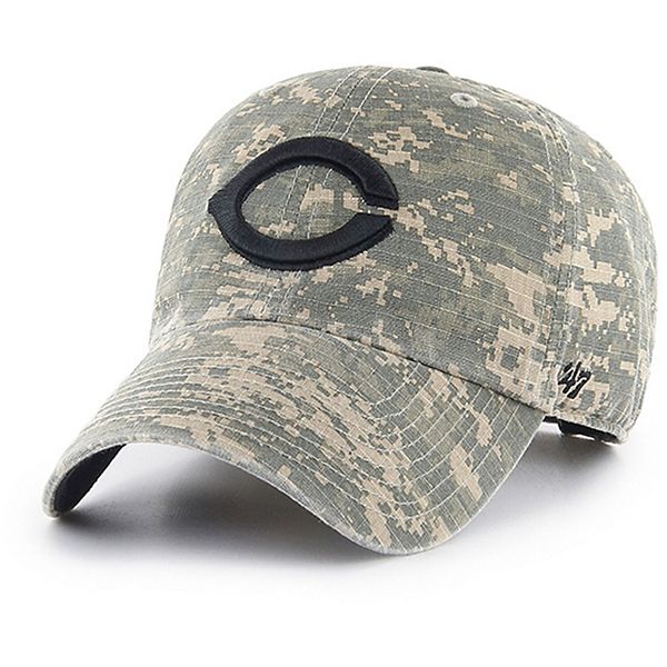 47 Men's Cincinnati Reds Camo Clean-Up Adjustable Hat