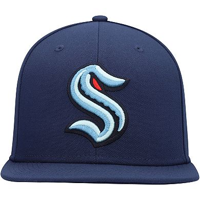 Men's Fanatics Branded Deep Sea Blue Seattle Kraken Primary Team Logo Snapback Hat