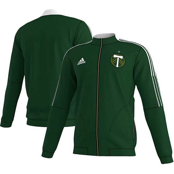 Men's adidas Green Portland Timbers 2021 Player Anthem FullZip Jacket