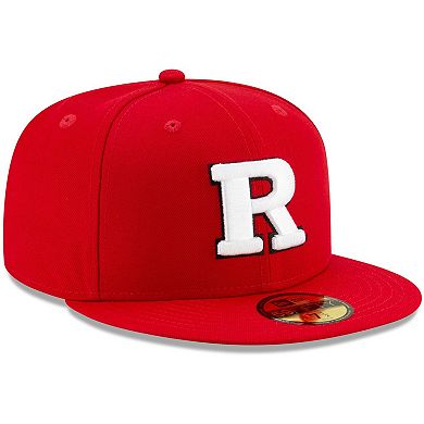 Men's New Era Scarlet Rutgers Scarlet Knights Primary Team Logo Basic 59FIFTY Fitted Hat
