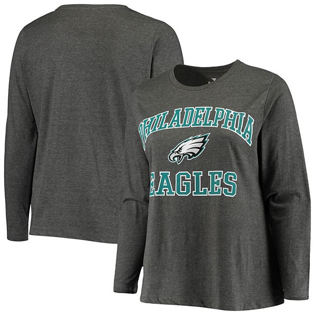 Women's Fanatics Branded Heathered Gray Philadelphia Eagles Plus