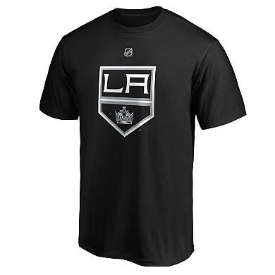 Men's Fanatics Branded Drew Doughty Black Los Angeles Kings Authentic Stack Name & Number Team T-Shirt