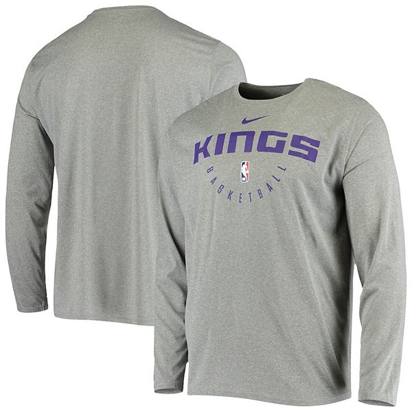 Nike Men's Sacramento Kings Purple Practice Long Sleeve T-Shirt, XL