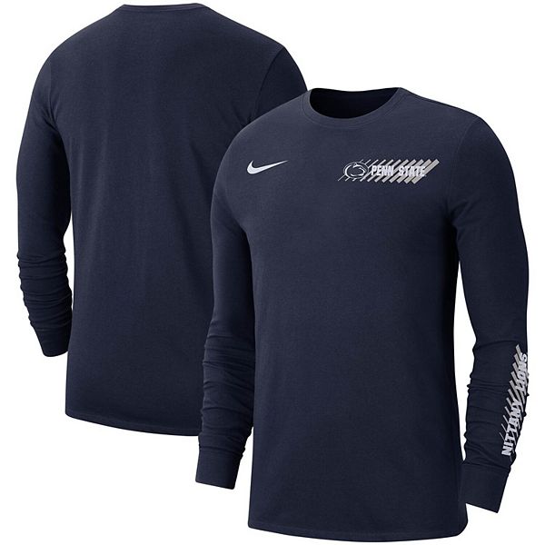 Philadelphia Eagles Nike Dri-Fit Cotton Long Sleeve Raglan T-Shirt - Mens