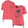 Girls Youth Heathered Red Washington Capitals Love Tie Tri-Blend T-Shirt