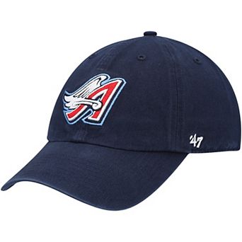 Men's '47 Navy California Angels 1997 Wings Logo Cooperstown Collection Clean Up Adjustable Hat