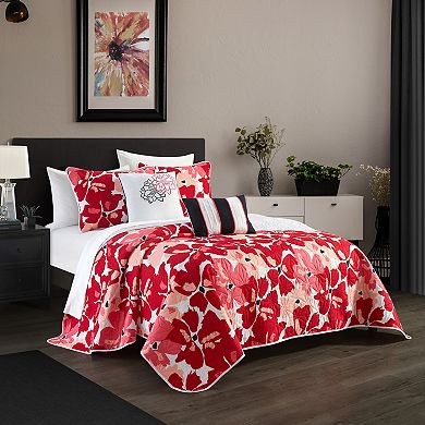Chic Home Aster Quilt Set with Coordinating Pillows