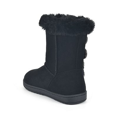 Furry boots for toddler girl hotsell