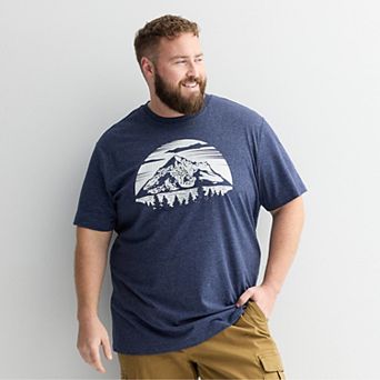 Big & Tall Outdoor Mountain Graphic Tee