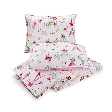 Urban Playground Pretty in Paris Quilt Set with Shams