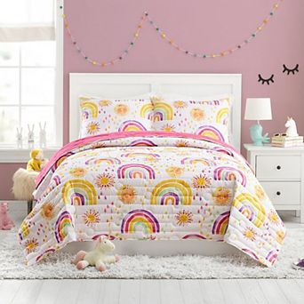 Urban Playground Rainbows and Suns Quilt Set with Shams