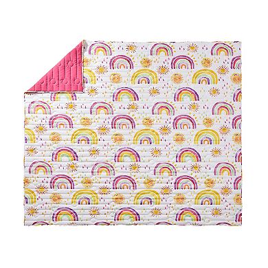 Urban Playground Rainbows and Suns Quilt Set with Shams