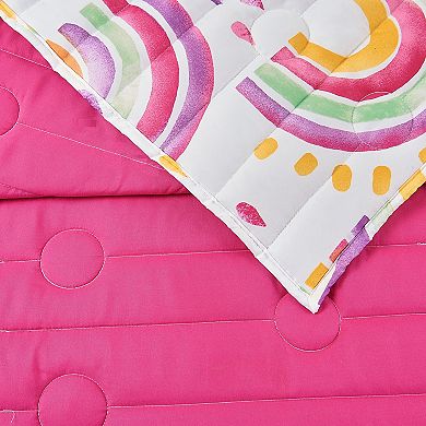 Urban Playground Rainbows and Suns Quilt Set with Shams