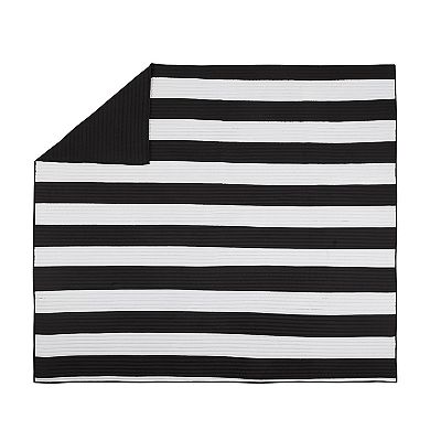 Urban Playground Lavelle Black White Quilt Set with Shams