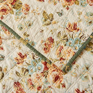 Modern Heirloom Floral Patch Quilt Set with Shams