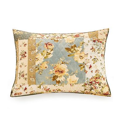 Modern Heirloom Floral Patch Quilt Set with Shams