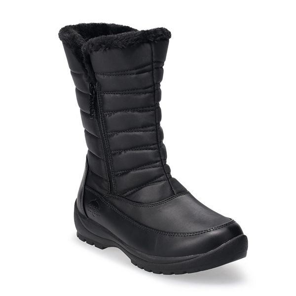 Totes black 2025 snow boots