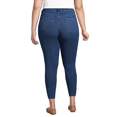 Plus Size Lands' End Stretch High-Rise Skinny Crop Jeans