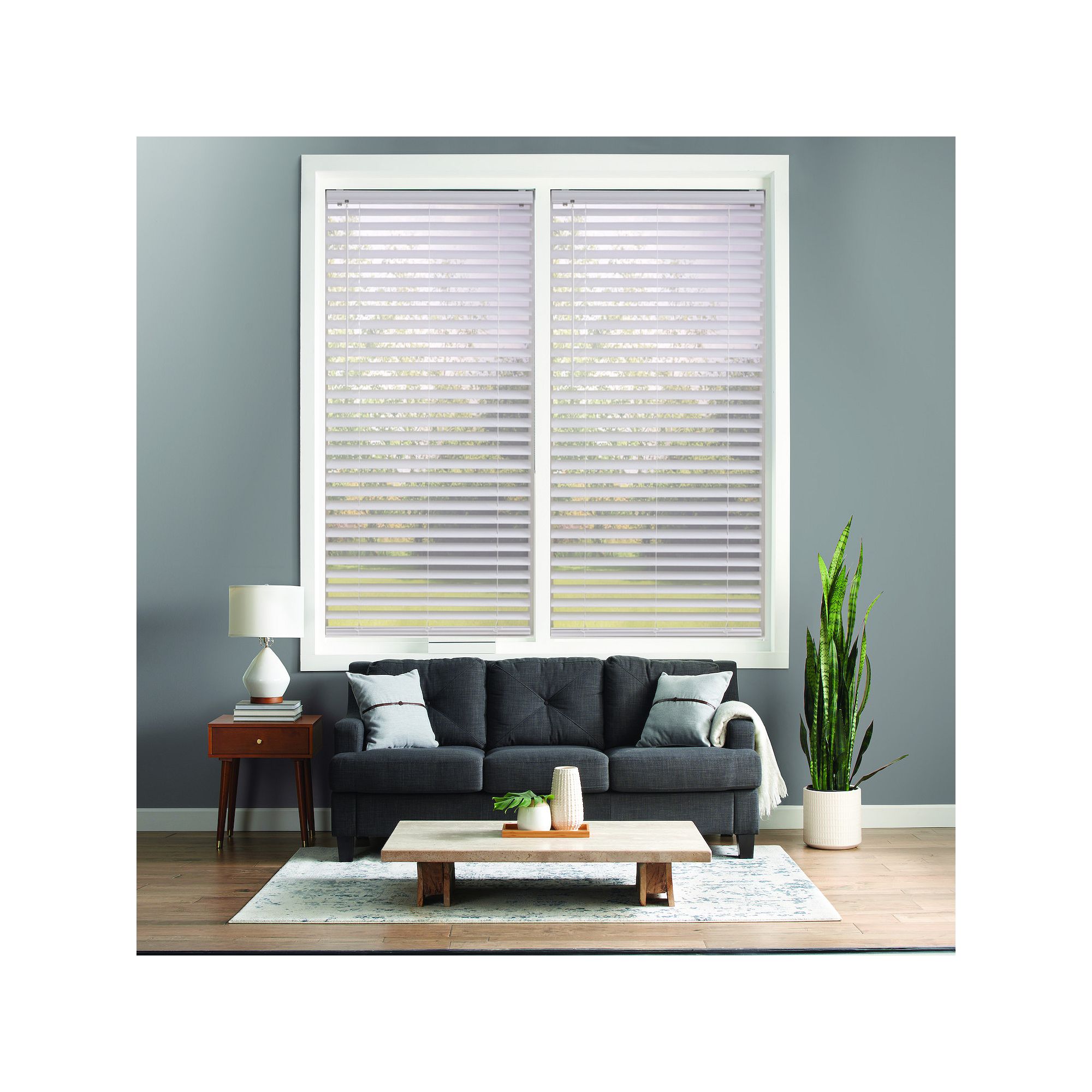 Sonoma Goods For Life® Cordless Venetian Room Darkening Vinyl Blinds, Whit