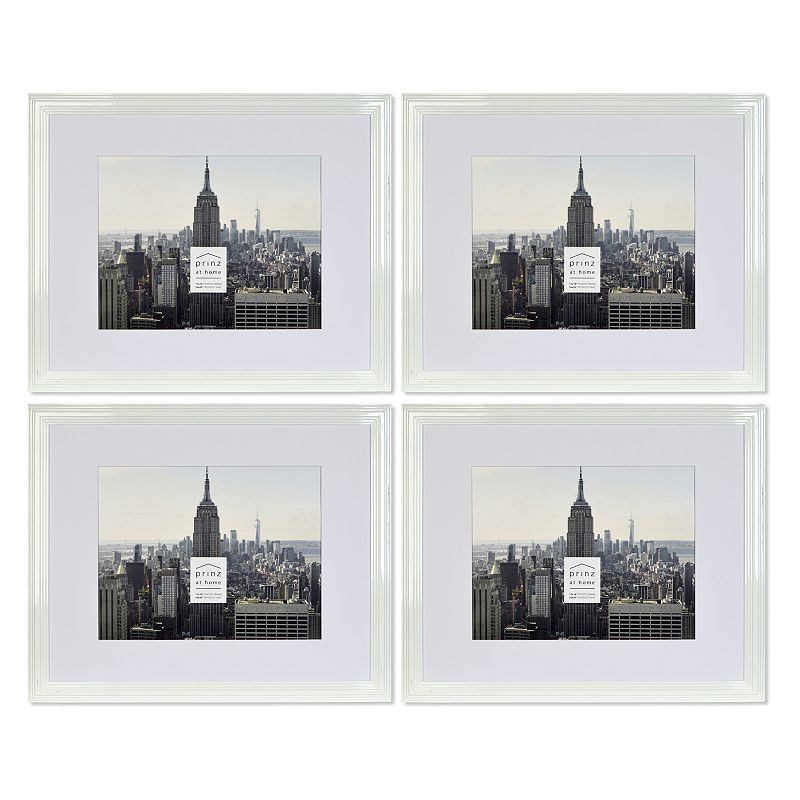 71058574 Prinz 11 x 14 Matted Midtown Picture Frame, White sku 71058574