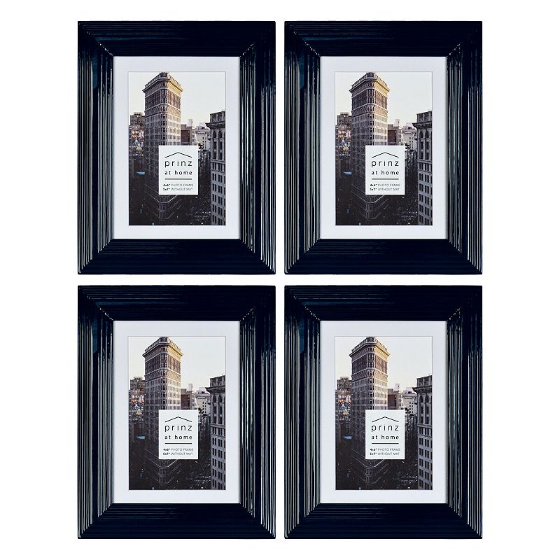 Prinz Matted 4 x 6 Midtown Picture Frames, Blue