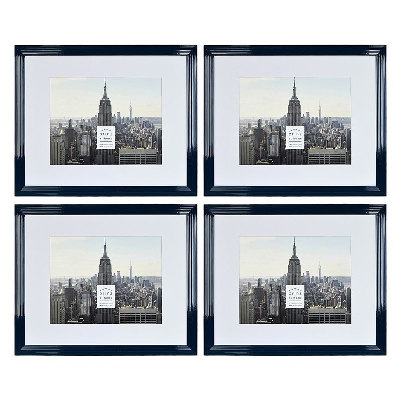 Prinz 11 x 14 Matted Midtown Picture Frame, Blue
