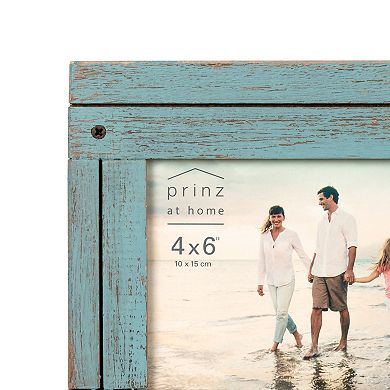 Prinz 4-pack Coastal Blue Distressed 4" x 6" Homestead Picture Frames