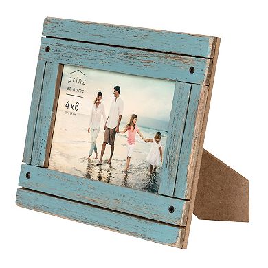 Prinz 4-pack Coastal Blue Distressed 4" x 6" Homestead Picture Frames