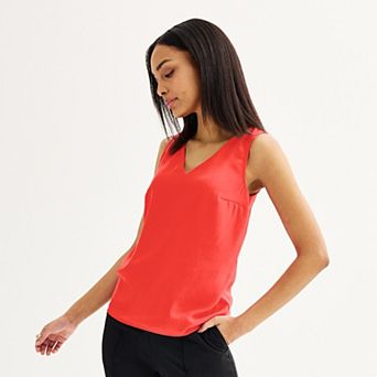 Women's Petite Nine West V-Neck Tank Top