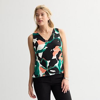 Women's Petite Nine West V-Neck Tank Top