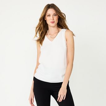 Women's Petite Nine West V-Neck Tank Top