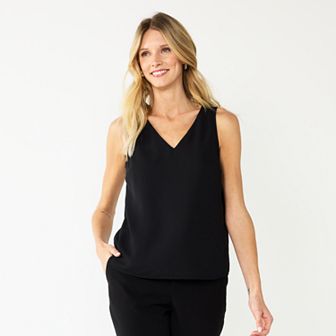 Women's Petite Nine West V-Neck Tank Top