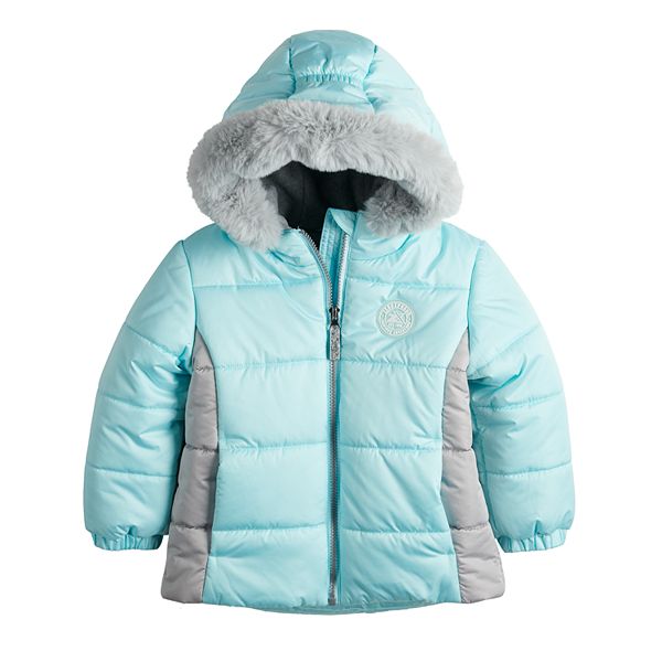 Toddler Girls Zip-Front Heavy Weight Puffer, Puffer Jacket