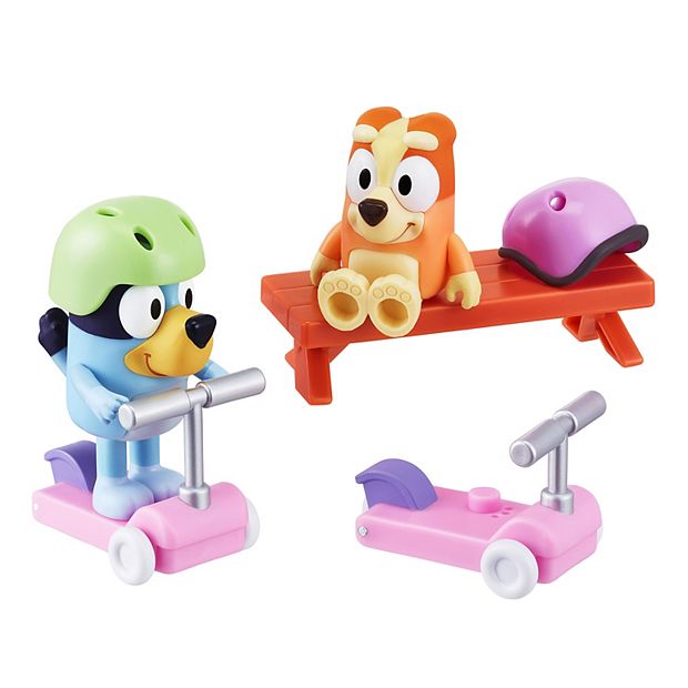 Scooter Time Bluey & Bingo Figure Set