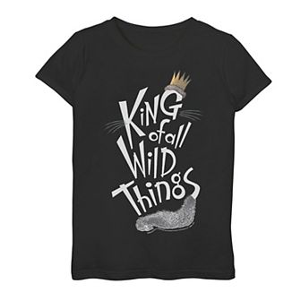 Girls 7-16 Where The Wild Things Are King Of All Wild Things Poster Graphic Tee