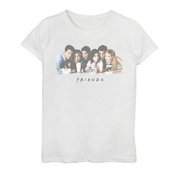 Girls 7-16 Friends Group Shot Milkshake Logo Graphic Tee