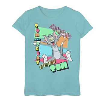 Girls 7-16 Tom & Jerry 90S Triangle Graphic Tee