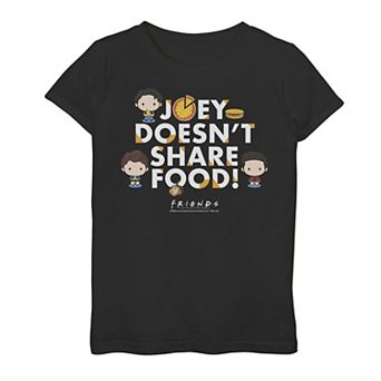 Girls 7-16 Friends Chibi Joey Doesn't Share Food Graphic Tee
