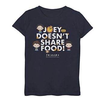 Girls 7-16 Friends Chibi Joey Doesn't Share Food Graphic Tee