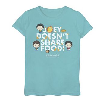 Girls 7-16 Friends Chibi Joey Doesn't Share Food Graphic Tee