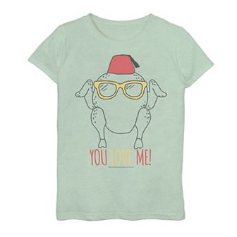 Girls 7-16 Friends Turkey You Love Me Graphic Tee