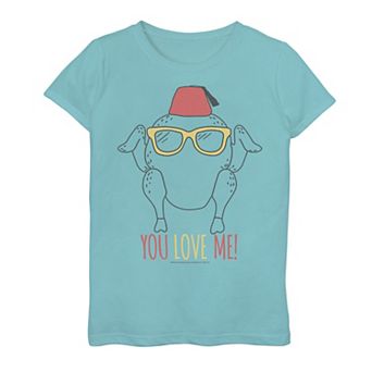 Girls 7-16 Friends Turkey You Love Me Graphic Tee