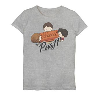 Girls 7-16 Friends Chibi Pivot Graphic Tee