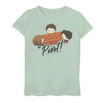 Girls 7-16 Friends Chibi Pivot Graphic Tee
